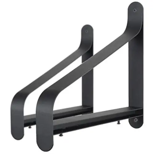 Rustic State Metal Shelf Brackets with Modern Heavy Duty Design Fits Wood Shelves Perfect for Bookcase TV Storage Rack Garage Wall Mounting Pack of 2 (11.5 Inches)