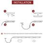 Kihung LED Shop Light 4ft, 40w 5200 Lumen 6000K (Super Bright White), V Shape T8 LED Tube Light, Clear Cover, Integrated 4 Foot Strip Light Fixture for Garage Warehouse Workshop Basement, 8-Pack