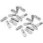 Shelf Pins 120 Pack 5mm Cabinet Furniture Shelf Support Pegs Spoon Shape Metal Nickel Bracket Pegs