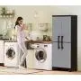 Keter Storage Cabinet with Doors and Shelves - Perfect for Garage and Basement Organization, Grey