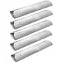 Hongso SPG451 (5-Pack) Stainless Steel Heat Plates, Heat Shield, Heat Tent, Burner Cover Replacement for Gas Grill Model Kitchen Aid 720-0745, Jenn Air Gas Barbecue Grills