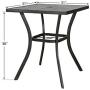 Ulax Furniture 31 x 31 Outdoor Bar Table Patio Metal Bar Bistro Table with Umbrella Hole