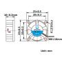 WINSINN 25mm Fan 12V Hydraulic Bearing Brushless 2510 25x10mm for DIY Mini Cooling PCB/Notebook/Graphics Card - High Speed (Pack of 5Pcs)