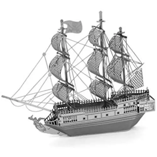 Metal Earth Fascinations Black Pearl Pirate Ship 3D Metal Model Kit Metal Earth Fascinations Black Pearl Pirate Ship 3D Metal Model Kit