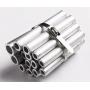 Aroma Trees 100 pcs Metal Zip Ties 11.8'' 304 Stainless Steel Exhaust Wrap Coated Locking Cable