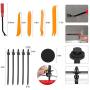Guteauto 480Pcs Car Retainer Clips Kit Nylon Bumper 18 Most Popular Sizes Auto Fastener Rivet Clips - with Fastener Remover and Door Trim Panel Clips for GM Ford Toyota Honda Chrysler