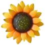 GIFTME 5 Metal Sunflower Wall Art Decor (12 Inch Yellow)