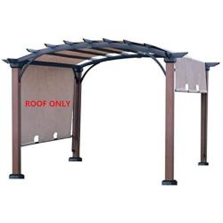 ALISUN Replacement Sling Canopy (with Ties) for The Lowes Allen + roth 10 ft x 10 ft Tan/Black Material Freestanding Pergola #L-PG152PST-B (Size: 200'' (L) x 103'' (W))