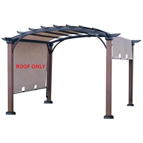 ALISUN Replacement Sling Canopy (with Ties) for The Lowes Allen + roth 10 ft x 10 ft Tan/Black Material Freestanding Pergola #L-PG152PST-B (Size: 200'' (L) x 103'' (W)) ALISUN Replacement Sling Canopy (with Ties) for The Lowes Allen + roth 10 ft x 10 ft Tan/Black Material Freestanding Pergola #L-PG152PST-B (Size: 200'' (L) x 103'' (W))
