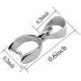 YUEKUI 100 Pinch Clasp Bails Dangle Charms Jewelry Findings Pendant Bail Pinch Connectors (100Pcs Platinum Plating 0.59 inches) YUEKUI 100 Pinch Clasp Bails Dangle Charms Jewelry Findings Pendant Bail Pinch Connectors (100Pcs Platinum Plating 0.59 inches)