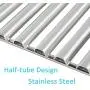 BBQration 3-Pack 16 7/8'' Half-Tube Design Stainless Steel Cooking Grid Grates Replacement for Charbroil G432-1800-W1,463436213, 463436214, 463436215, 463420508, Master Chef 85-3100-2, and More BBQration 3-Pack 16 7/8'' Half-Tube Design Stainless Steel Cooking Grid Grates Replacement for Charbroil G432-1800-W1,463436213, 463436214, 463436215, 463420508, Master Chef 85-3100-2, and More
