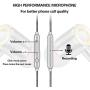 Earphones,in-Ear Earbuds Headphones Wired Headphone Metal Earbuds Noise Cancelling Stereo Heave Bass Earphones with Micphone Mic for Phone,Pad,Pod,Samsung Galaxy,MP3 Players,Nokia,HTC,Nexus and Tablet