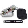 HTTMT XH3118B-A- Motorcycle Chrome Red Metal Tombstone Brake Tail Light Signal Compatible with Motorcycle Bike