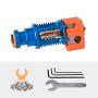 Phaetus Dragon Hotend 3D Printer Accessories Dragon All Metal Hotend Standard High Flow Rate Extruder Compatible with Prusa I3 MK3 Titan Extruder BMG Extruder（High Flow in Blue)）