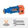 Phaetus Dragon Hotend 3D Printer Accessories Dragon All Metal Hotend Standard High Flow Rate Extruder Compatible with Prusa I3 MK3 Titan Extruder BMG Extruder（High Flow in Blue)）