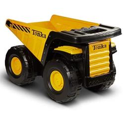 Tonka Toughest Mighty Dump Truck, Yellow, (L x W x H) 12.00 x 19.00 x 10.75 Inches