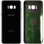 CELL4LESS Replacement Back Glass Cover Back Battery Door w/Custom Removal Tool & Pre-Installed Adhesive for Samsung Galaxy S8 Plus OEM - All Models G955-2 Logo - OEM Replacement (Midnight Black)