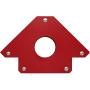 Drixet Arrow Shape Heavy Duty Steel Magnetic Welding Setup Holder for Multiple Angles Red Painted with a Grip Hole (Holds Up to 66 Lbs.)
