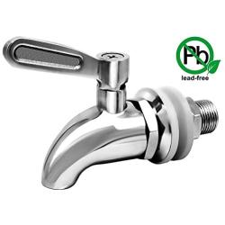 Updated More Durable Beverage Dispenser Replacement Spigot,Stainless Steel Polished Finished, Water Dispenser Replacement Faucet, fits Berkey and other Gravity Filter systems as well