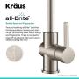 Kraus KPF-1690SFS Britt Pre-Rinse/Commercial Kitchen Faucet with Dual Function Sprayhead in all-Brite Finish, Spot Free Stainless Steel