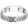 Aottom Compatible for Fitbit Charge 4 Bands for Women, Fitbit Charge 3 Band Stainless Steel Jewelry Glitter Metal Bracelet Wristband Replacement Band for Fitbit Charge 4/3 Fitness Tracker, Silver