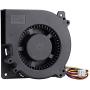 GDSTIME 120mm PWM 4 Pin 12V Dual Ball Bearing DC Brushless Blower Cooling Fan (4.72x4.72x1.26 inch), for Car Seat Amplifier Inflatables Inverter Ventilation