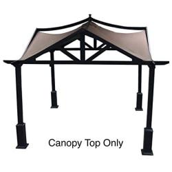 APEX GARDEN Replacement Canopy Top for Lowes 10 ft x 10 ft Gazebo #GF-12S039B / GF-9A037X (Brown)