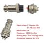 FULARR 6Pcs Premium GX16-4 Pin Aviation Connector Plug Adapter, 5A 16MM Thread Male Female Metal Panel Aviation Wire Connector Kit, with Rubber Protector Cap and Phillips Screwdriver
