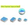 16 Pcs Raspberry Pi 4 Heatsink, MazerPi Raspberry Pi Heatsink Set Aluminum Heatsink with 3M 8810 Thermal Pad Heatsink for Raspberry Pi 4 Model B/ 3B+/ 3B/ 2B (Silver)