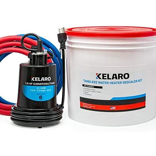 Kelaro Tankless Water Heater Flushing Kit - Just add Vinegar Descaler