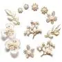 12Pcs Rhinestone Pearl Embellishments,Pearl Flower Buttons Brooch Alloy Pendants for Jewelry Making, Wedding DIY Supplies, Clothes, Bags, Shoes and Sew Craft Projects 12Pcs Rhinestone Pearl Embellishments,Pearl Flower Buttons Brooch Alloy Pendants for Jewelry Making, Wedding DIY Supplies, Clothes, Bags, Shoes and Sew Craft Projects
