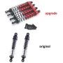 Facibom Metal Oil Filled Front & Rear Shock Absorber Damper for Wltoys 12402-A A323 12409 1/12 RC Car Upgrade Parts,Blue