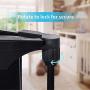 KingSo 80 inch Auto Close Baby Gate Super Wide Safety Gate Foldable Extra Wide 33-80 inch Walk Thru for House Stair Doorways Hallways Include Hardware Mounts(30'' Tall, Black)