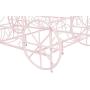 DHP Metal Carriage Bed, Fairy Tale Bed Frame, Shabby-Chic Style, Twin, Pink