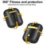 Amoysanli Metal AirPods Case Compatible AirPods 1&2 Charging Cover Case Dual Layer AirPods Cover Skin with Keychain (Not for Wireless Charging Case) (Black)