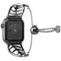 UooMoo Women Bracelet Compatible with Apple Watch Band 38mm/40mm/42mm/44mm, Stainless Steel Metal Strap Jewelry Wristband Bangle Chain Compatible fou Apple iWatch SE apple watch band series 6 5 4 3 2 1