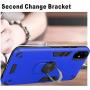 Samsung Galaxy A71 4G Screen Protector Folmeikat 360 Degree Rotating Metal Ring Cover with Kickstand Protective Phone Case (NOT for Samsung A71 5G/5G UW) 6.7'' (Blue)