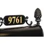 Charleston Large Mailbox & Post System – Black Rust Resistant Mailbox – Includes Address Plaque, Numbers, Scroll & Mounting Hardware – Metal Mailbox with Pineapple Finial Charleston Large Mailbox & Post System – Black Rust Resistant Mailbox – Includes Address Plaque, Numbers, Scroll & Mounting Hardware – Metal Mailbox with Pineapple Finial