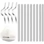 Nose Bridge Strips for Mask, 100 Pieces Aluminum Strips Nose Wire, Adjustable 90MM Metal Flat Nose Clips Wire for DIY Face Mask Making Accessories (100)