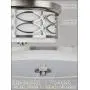 Kira Home Sienna 13'' Modern 2-Light Flush Mount Ceiling Light + Metal Drum Shade + White Fabric Shade + Round Frosted Glass Diffuser, Brushed Nickel Finish Kira Home Sienna 13'' Modern 2-Light Flush Mount Ceiling Light + Metal Drum Shade + White Fabric Shade + Round Frosted Glass Diffuser, Brushed Nickel Finish