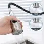 KES Kitchen Faucet Pull Down Sprayer Pull Out Sink Sprayer Head Replacement Brushed Nickel, PFS5M-BN KES Kitchen Faucet Pull Down Sprayer Pull Out Sink Sprayer Head Replacement Brushed Nickel, PFS5M-BN