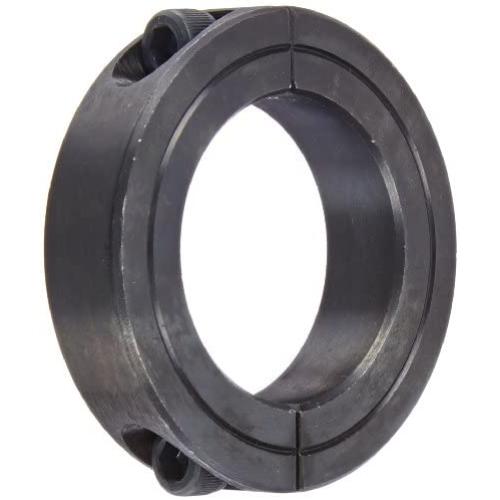 Climax Part 2C-150, Mild Steel, Black Oxide Plating, Clamping Collar, 1 1/2 inch bore, 2 3/8 inch OD, 9/16 inch Width, 1/4-28 x 3/4'' Clamp Screw