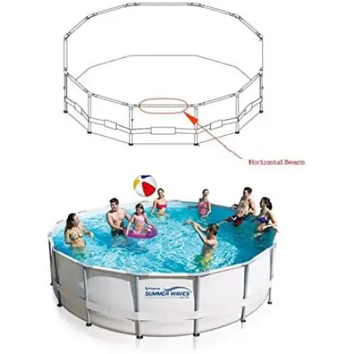 Summer Waves Elite Horizontal Beam for 14Ft and UP Metal Frame Round Pools Summer Waves Elite Horizontal Beam for 14Ft and UP Metal Frame Round Pools