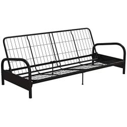 DHP Vermont Metal Futon Frame, Classic Design, Full Sized - Black