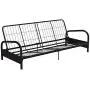 DHP Vermont Metal Futon Frame, Classic Design, Full Sized - Black