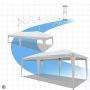 Goutime 10x20 Feet Ez Pop Up Canopy Instant Tent Shelter with 4Pcs 10Ft Removable Sidewalls for Outdoor Christmas Party Events