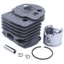 Haishine Nikasil Plated 46mm Cylinder Piston Ring Pin Bearing Oil Seal Kit Fit Husqvarna 51 55 Rancher Chainsaw #503609171,503 60 91-71