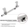 FRMSAET Heavy Duty 12/14/16/18 inches Thickness Steel Construction Ball Bearing Keyboard Slides Keyboard Drawer Slides Tray Accessories Cabinet Furniture Hardware Rails (14 inches, Silver)