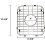 Walter Sinks Stainless Steel Kitchen 13'' x 11 Inch Protector Grids for Sinks Universal Double Bowl Drain Racks Grates Bottom Strainer Center Hole, Silver Walter Sinks Stainless Steel Kitchen 13'' x 11 Inch Protector Grids for Sinks Universal Double Bowl Drain Racks Grates Bottom Strainer Center Hole, Silver