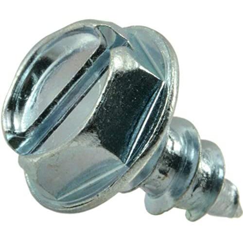 Hard-to-Find Fastener 014973265670 Slotted Hex Washer Sheet Metal Screws, 10 x 3/8, Piece-100